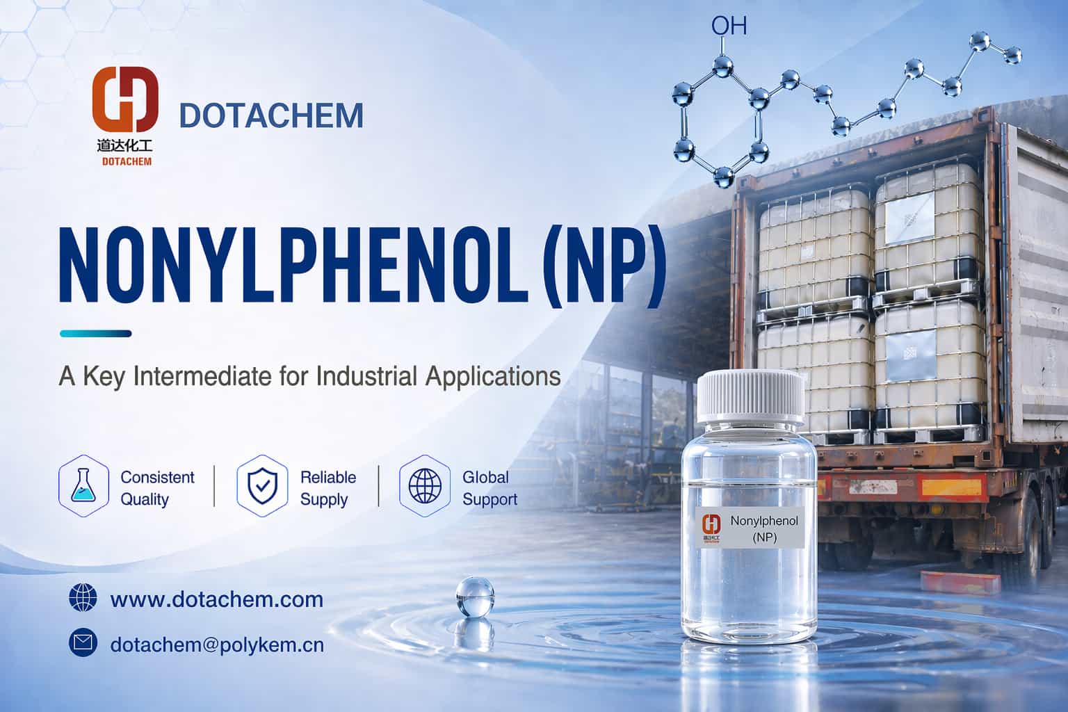 Dotachem Nonylfenol (NP): Kľúčový medziprodukt pre priemyselné aplikácie